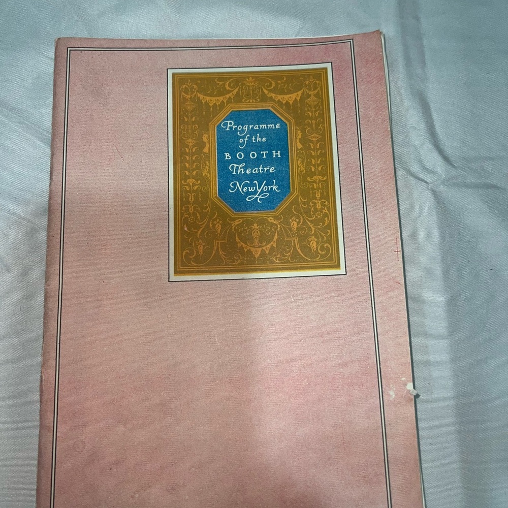 Booth Theatre Seventh Heaven Broadway Program 1923 Hubert Druce Paul Porter